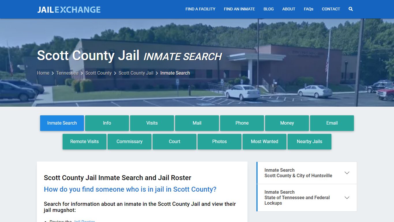 Inmate Search: Roster & Mugshots - Scott County Jail, TN
